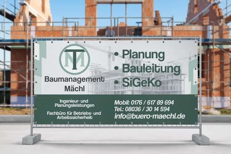 Baumanagement Mächl Bauzaunbanner